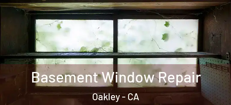  Basement Window Repair Oakley - CA