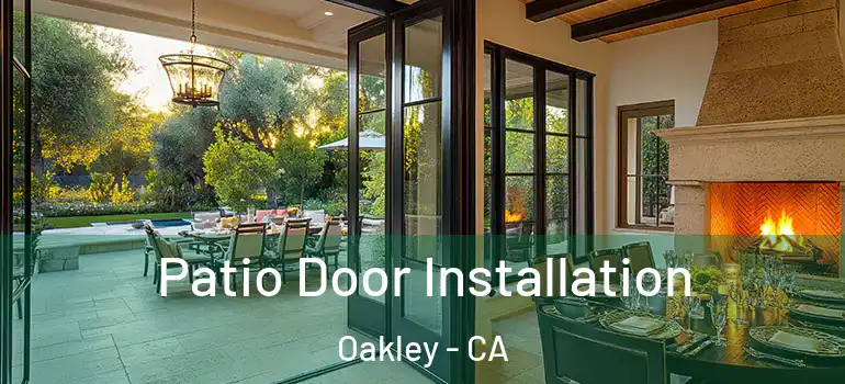  Patio Door Installation Oakley - CA