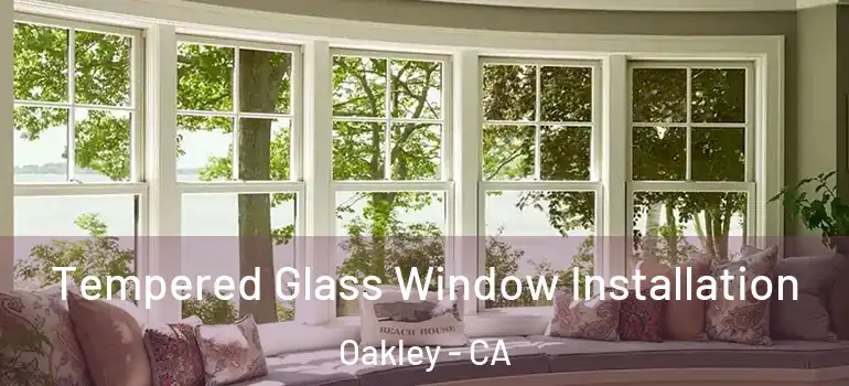  Tempered Glass Window Installation Oakley - CA