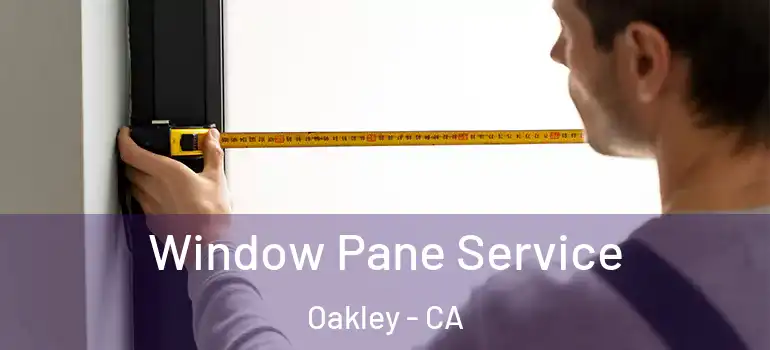  Window Pane Service Oakley - CA